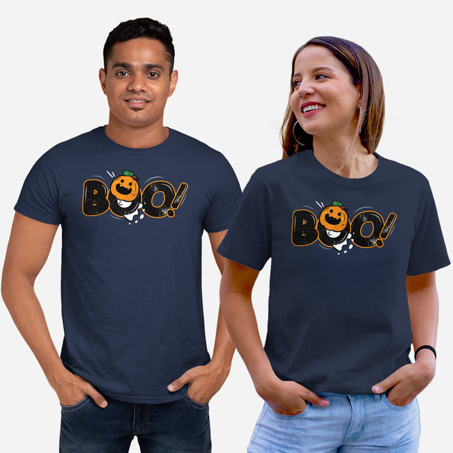 Boo Pumpkin Head-Unisex-Basic-Tee-bloomgrace28