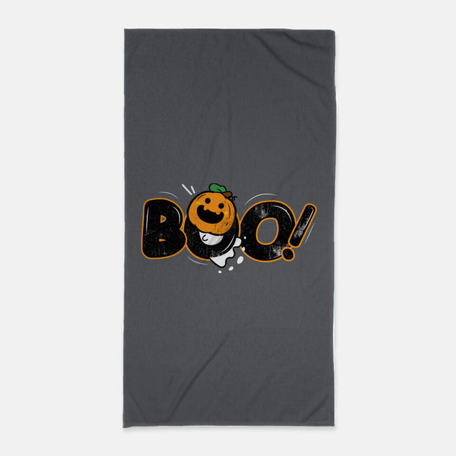 Boo Pumpkin Head-None-Beach-Towel-bloomgrace28