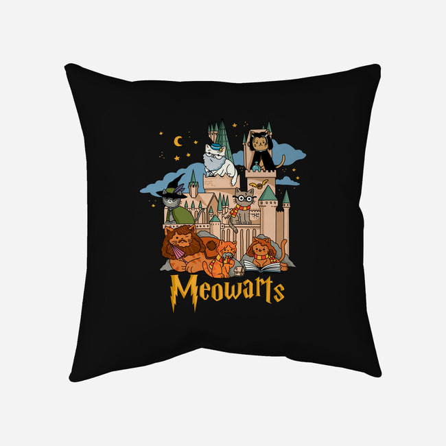 Meowarts-None-Non-Removable Cover w Insert-Throw Pillow-ppmid