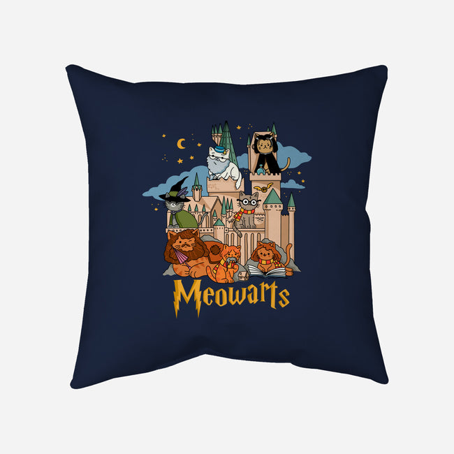 Meowarts-None-Non-Removable Cover w Insert-Throw Pillow-ppmid