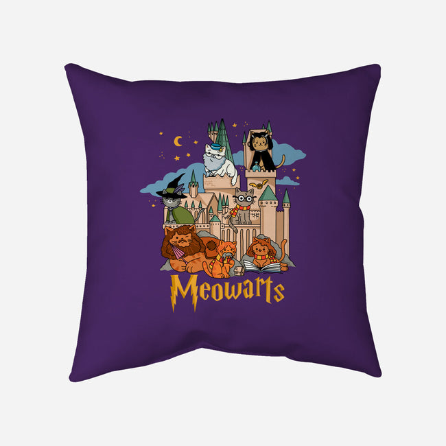 Meowarts-None-Non-Removable Cover w Insert-Throw Pillow-ppmid