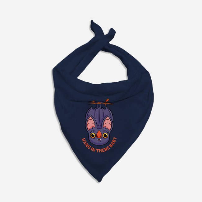 Hang In There Baby Bat-Dog-Bandana-Pet Collar-ppmid