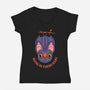 Hang In There Baby Bat-Womens-V-Neck-Tee-ppmid