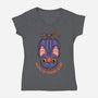 Hang In There Baby Bat-Womens-V-Neck-Tee-ppmid