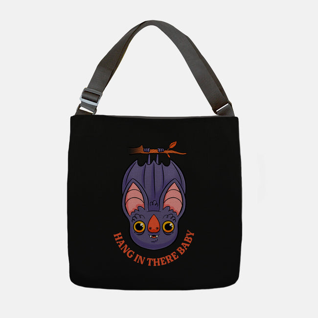 Hang In There Baby Bat-None-Adjustable Tote-Bag-ppmid