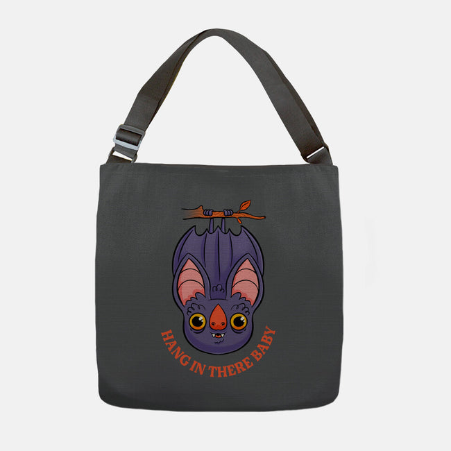 Hang In There Baby Bat-None-Adjustable Tote-Bag-ppmid