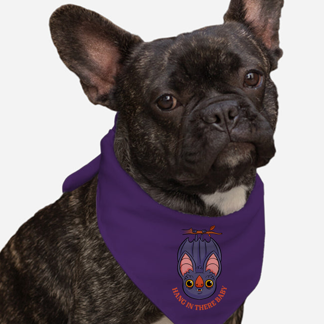 Hang In There Baby Bat-Dog-Bandana-Pet Collar-ppmid