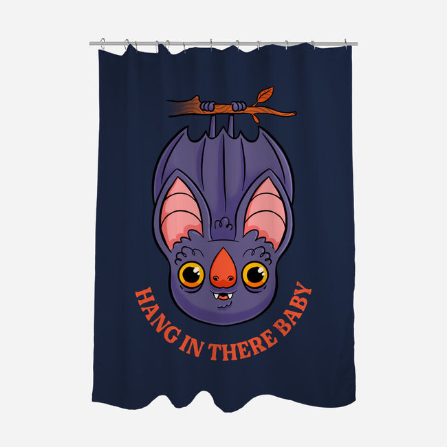 Hang In There Baby Bat-None-Polyester-Shower Curtain-ppmid