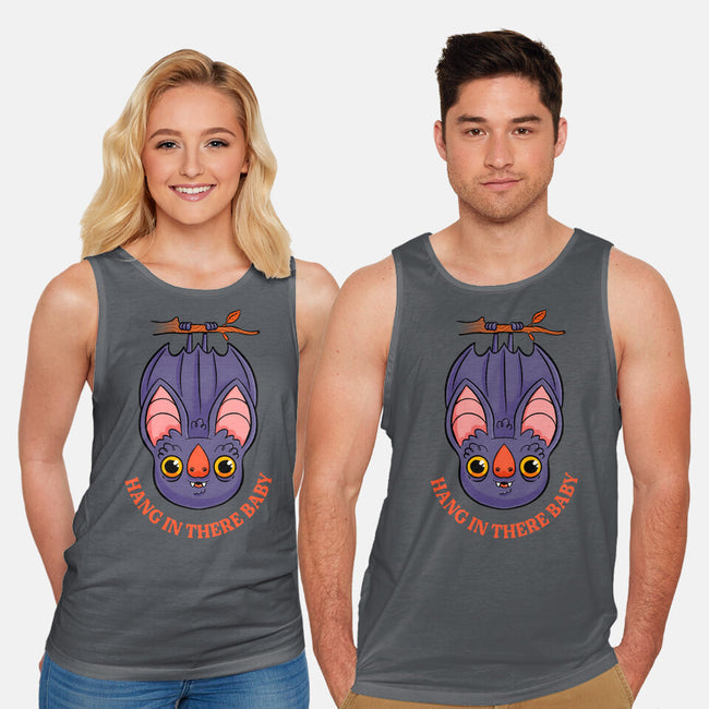 Hang In There Baby Bat-Unisex-Basic-Tank-ppmid