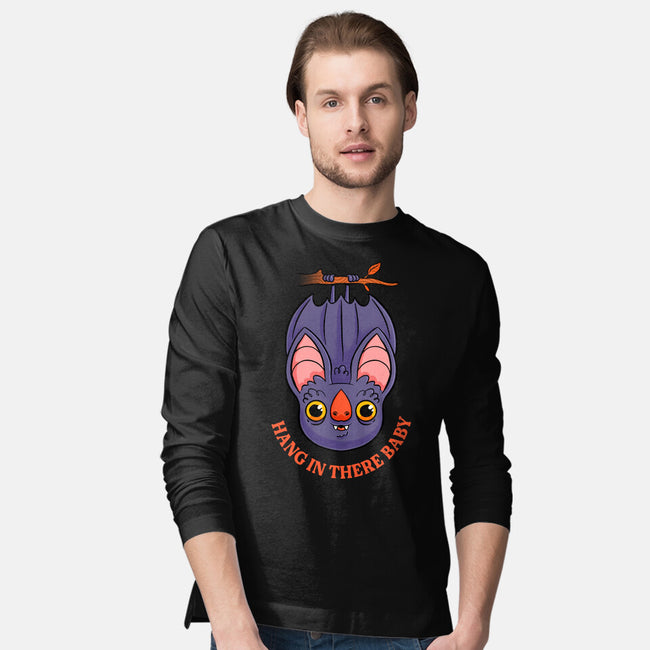 Hang In There Baby Bat-Mens-Long Sleeved-Tee-ppmid