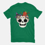 Skull And Spooky Cats-Womens-Fitted-Tee-ppmid