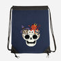 Skull And Spooky Cats-None-Drawstring-Bag-ppmid