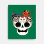 Skull And Spooky Cats-None-Stretched-Canvas-ppmid