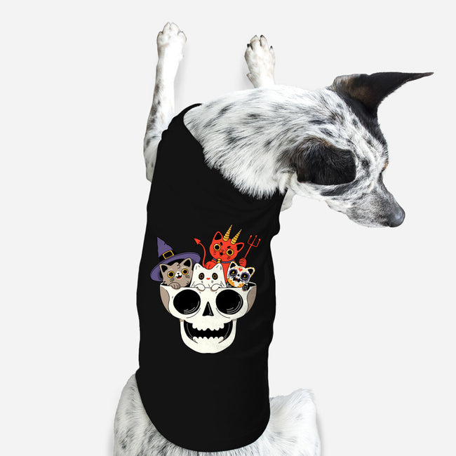 Skull And Spooky Cats-Dog-Basic-Pet Tank-ppmid