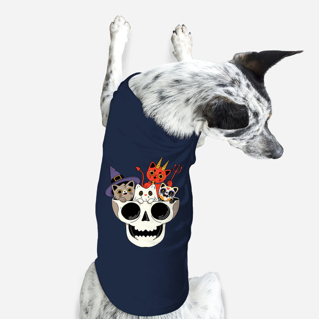 Skull And Spooky Cats-Dog-Basic-Pet Tank-ppmid