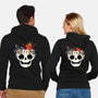 Skull And Spooky Cats-Unisex-Zip-Up-Sweatshirt-ppmid