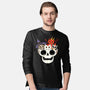 Skull And Spooky Cats-Mens-Long Sleeved-Tee-ppmid