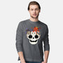 Skull And Spooky Cats-Mens-Long Sleeved-Tee-ppmid