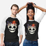 Skull And Spooky Cats-Unisex-Baseball-Tee-ppmid