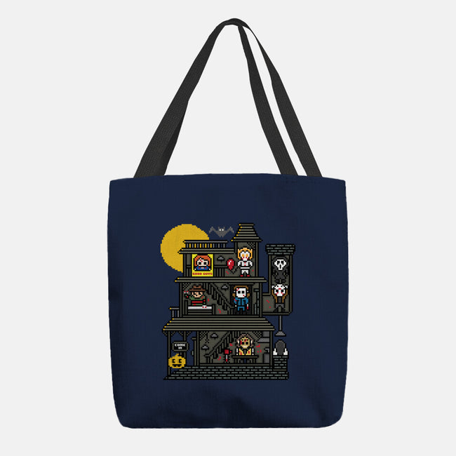 Haunted Pixels-None-Basic Tote-Bag-jrberger