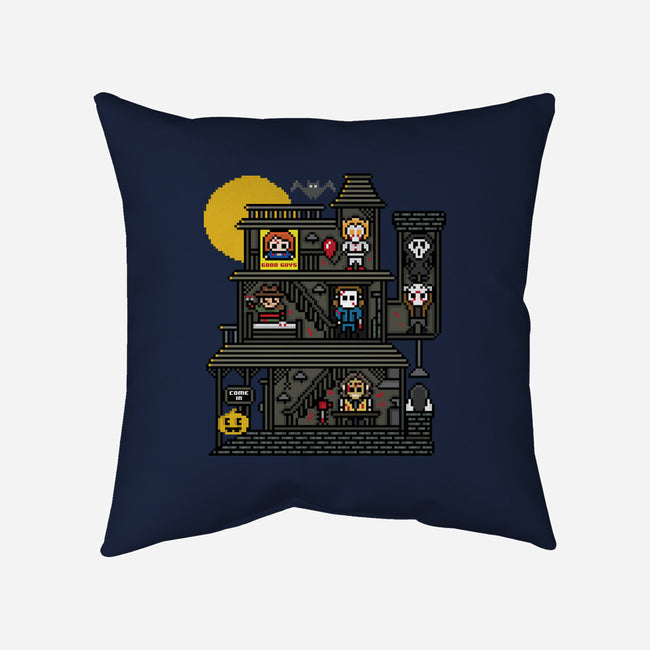 Haunted Pixels-None-Removable Cover-Throw Pillow-jrberger