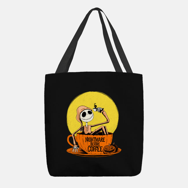 Nightmare Before Coffee-None-Basic Tote-Bag-ppmid