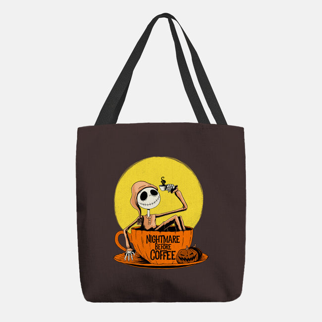 Nightmare Before Coffee-None-Basic Tote-Bag-ppmid