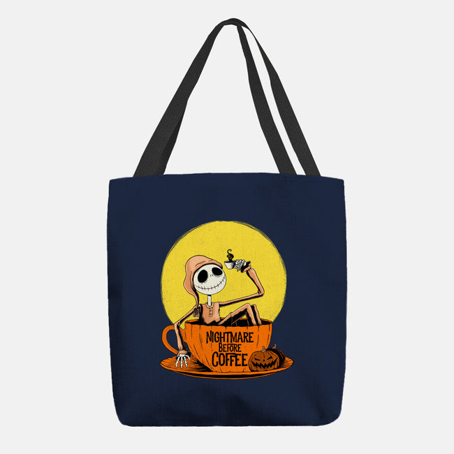 Nightmare Before Coffee-None-Basic Tote-Bag-ppmid