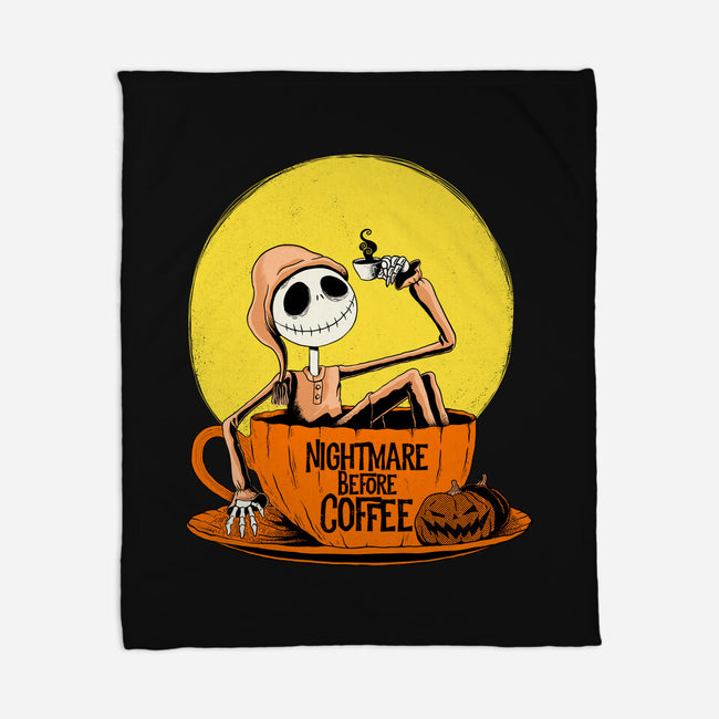 Nightmare Before Coffee-None-Fleece-Blanket-ppmid
