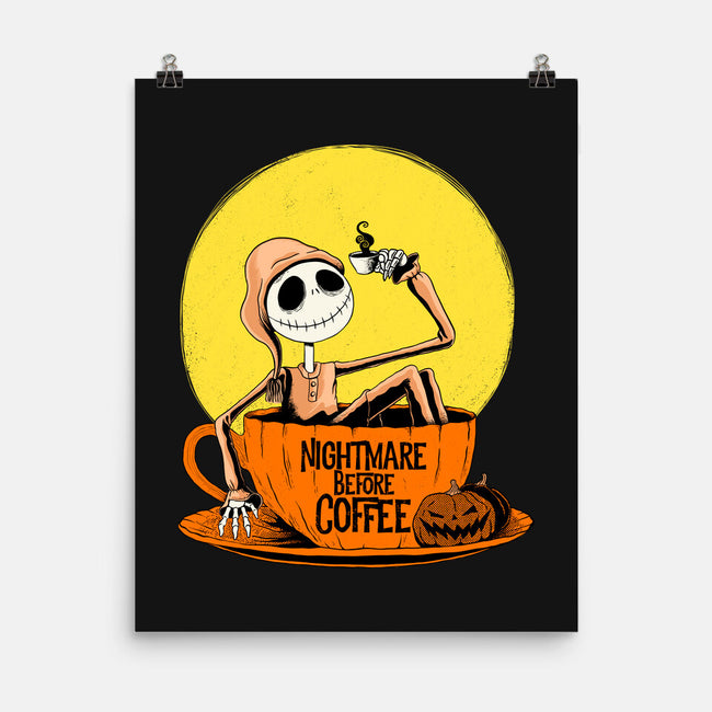 Nightmare Before Coffee-None-Matte-Poster-ppmid