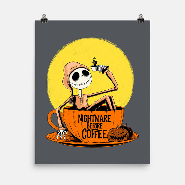 Nightmare Before Coffee-None-Matte-Poster-ppmid