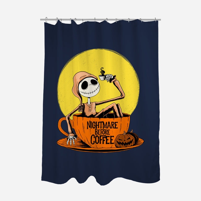 Nightmare Before Coffee-None-Polyester-Shower Curtain-ppmid