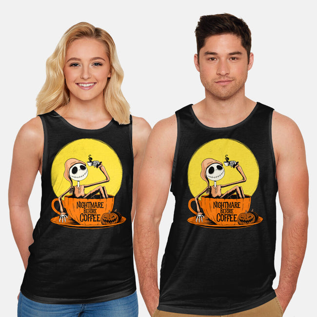 Nightmare Before Coffee-Unisex-Basic-Tank-ppmid