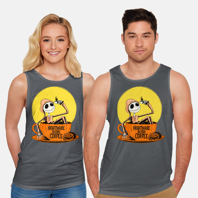 Nightmare Before Coffee-Unisex-Basic-Tank-ppmid