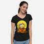 Nightmare Before Coffee-Womens-V-Neck-Tee-ppmid