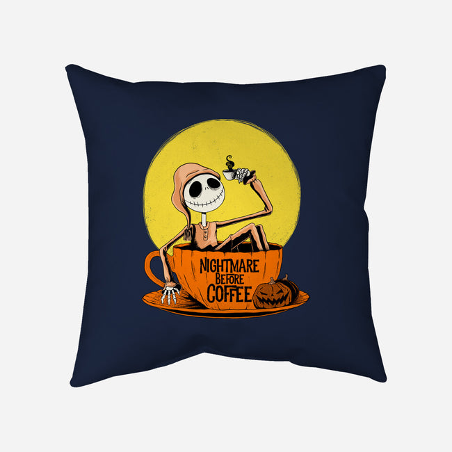 Nightmare Before Coffee-None-Removable Cover w Insert-Throw Pillow-ppmid