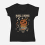 Halloween King-Womens-V-Neck-Tee-ppmid