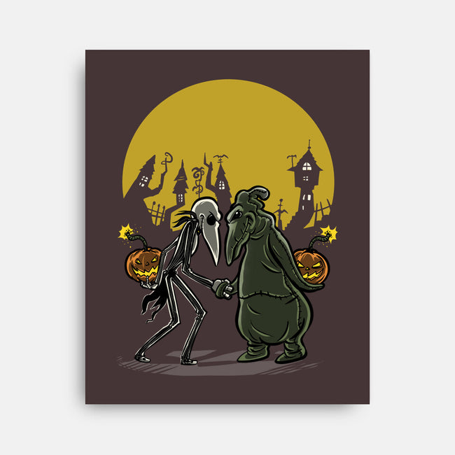 Jack Vs Oogie-None-Stretched-Canvas-zascanauta