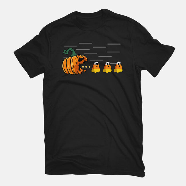 Candy Corn Hunter-Womens-Fitted-Tee-Agaena