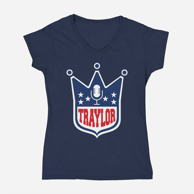 Traylor-Womens-V-Neck-Tee-rocketman_art