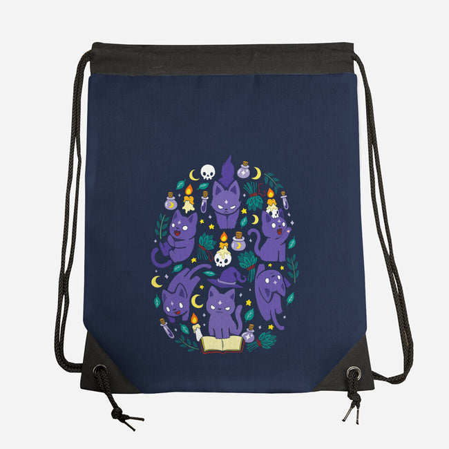 Magic Spell Cat-None-Drawstring-Bag-Vallina84