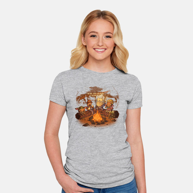 Cookie Monster Tales-Womens-Fitted-Tee-TonyCenteno