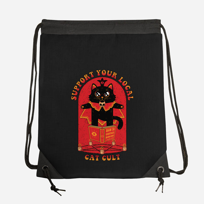 Support Your Local Cat Cult-None-Drawstring-Bag-danielmorris1993