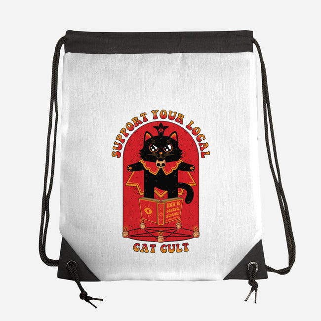 Support Your Local Cat Cult-None-Drawstring-Bag-danielmorris1993