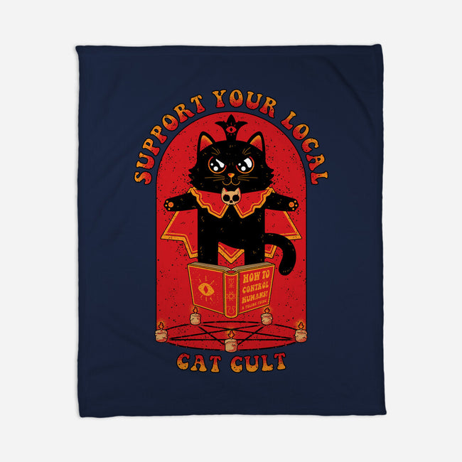 Support Your Local Cat Cult-None-Fleece-Blanket-danielmorris1993