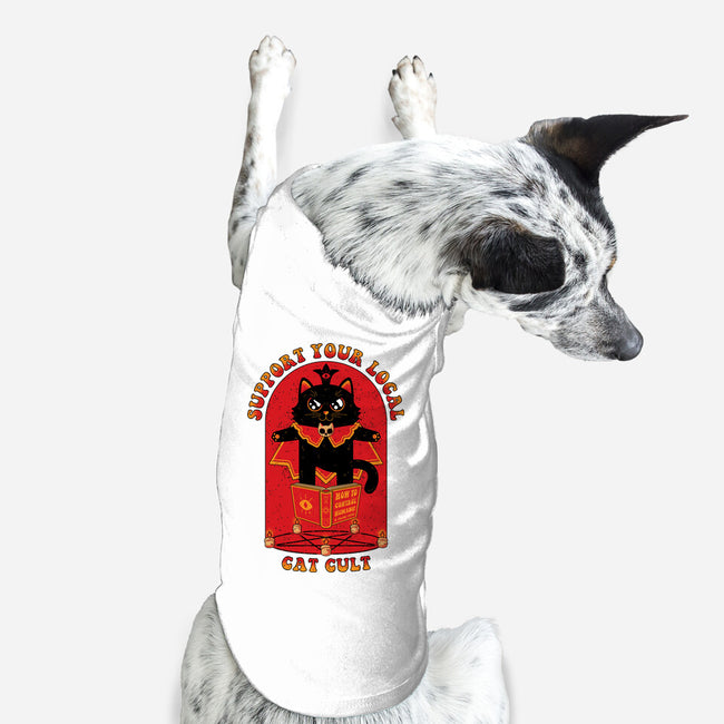 Support Your Local Cat Cult-Dog-Basic-Pet Tank-danielmorris1993