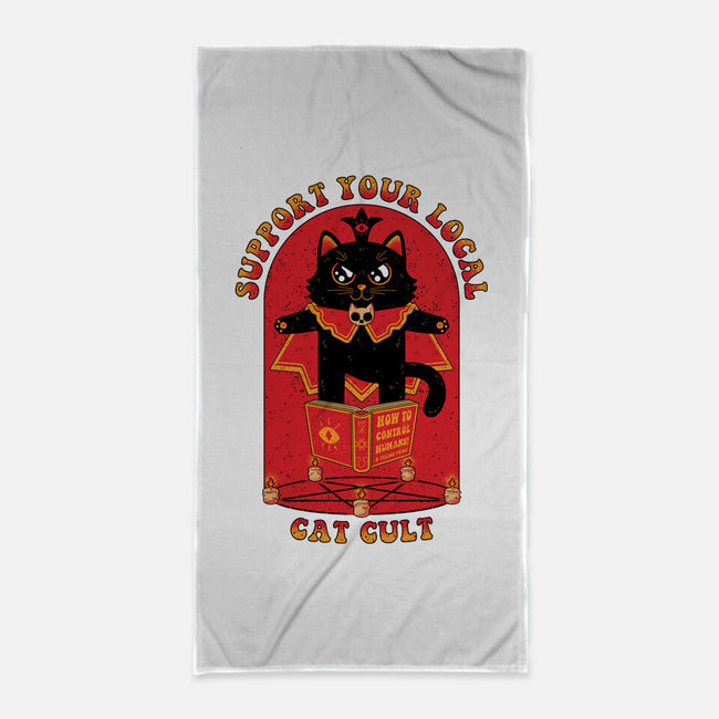 Support Your Local Cat Cult-None-Beach-Towel-danielmorris1993