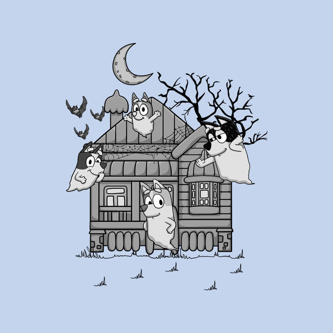 Bluey Haunted House-Unisex-Crew Neck-Sweatshirt-JamesQJO