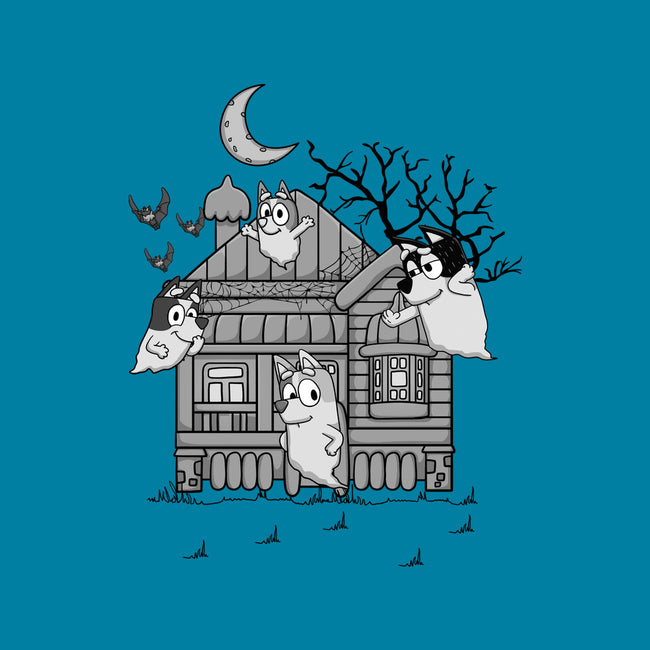 Bluey Haunted House-None-Polyester-Shower Curtain-JamesQJO