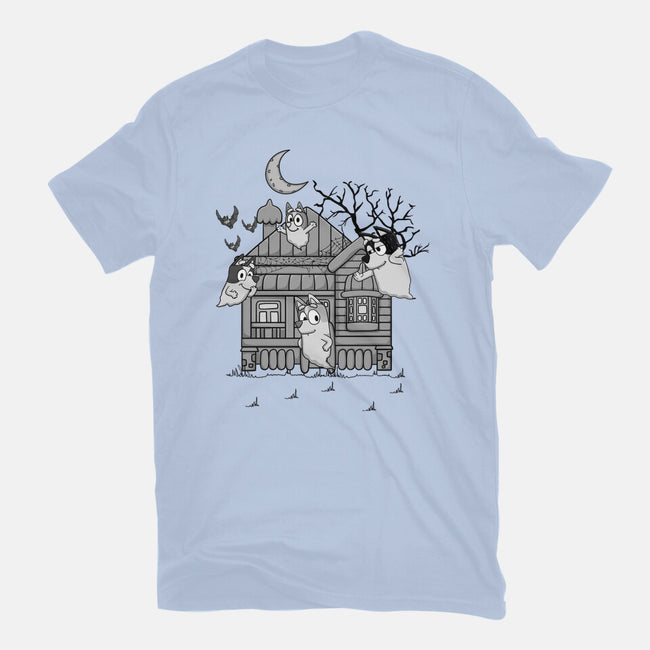 Bluey Haunted House-Unisex-Basic-Tee-JamesQJO